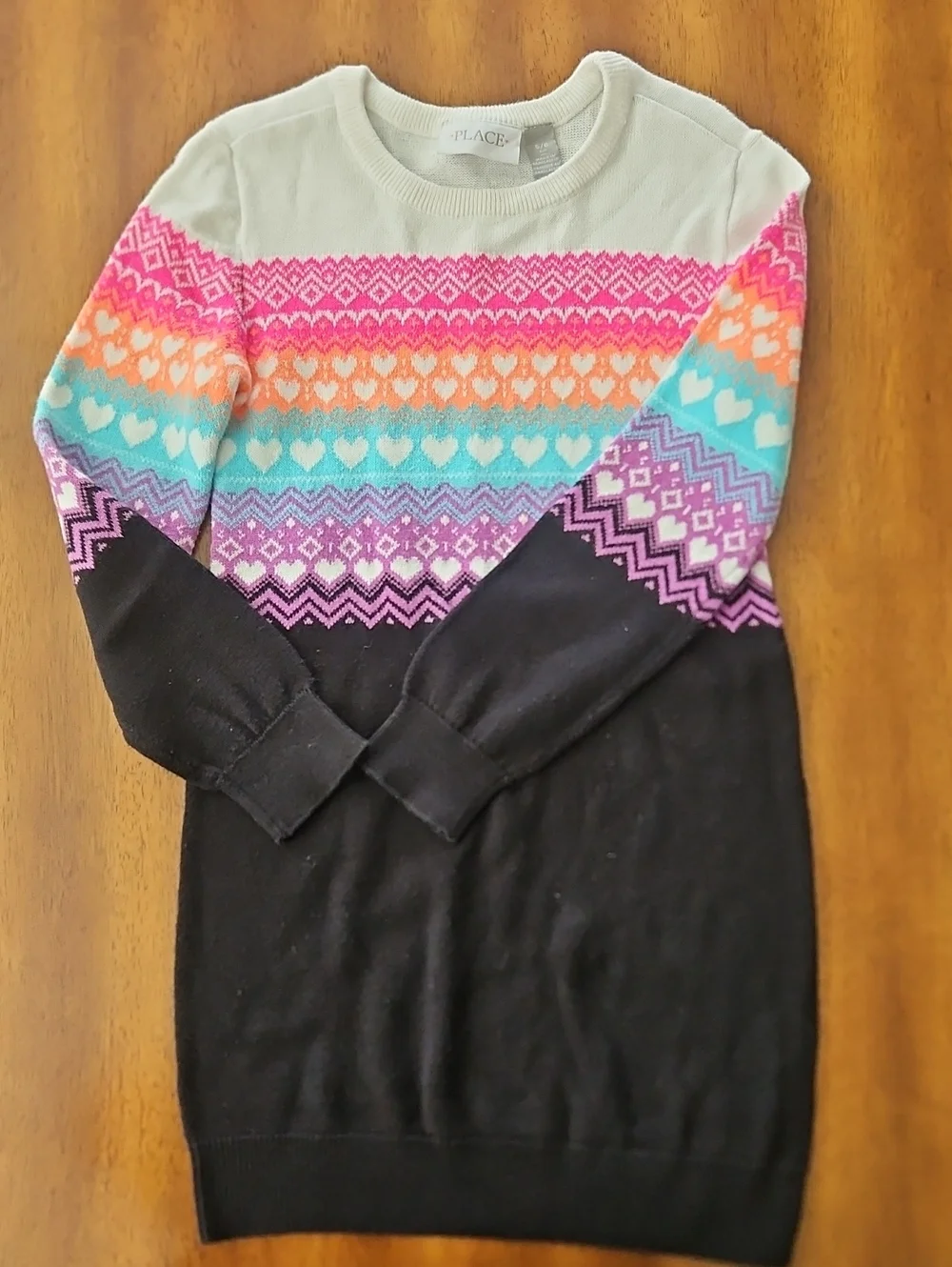 The Children’s Place Multicolor Heart Sweater Dress